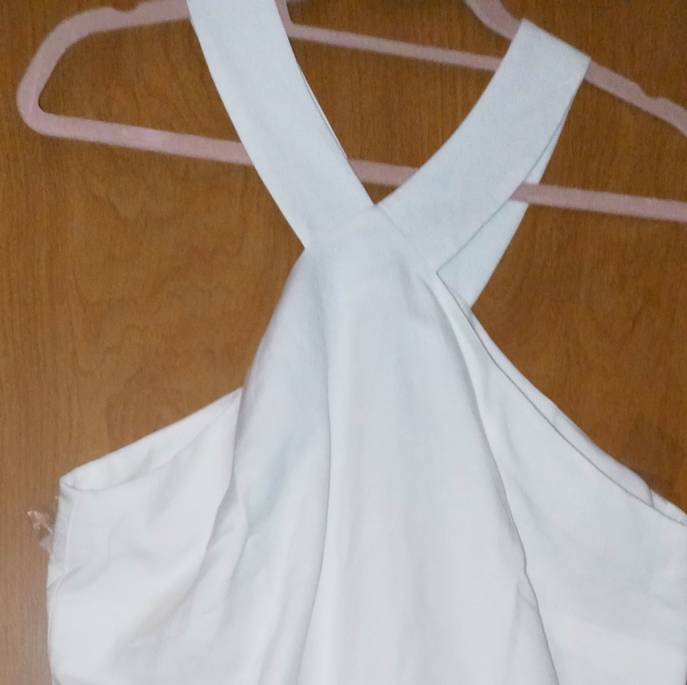 Ann Taylor linen/viscose halter 12